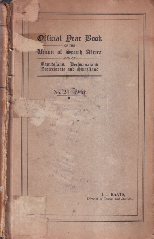 Union of South Africa  Official Year Book of the Union of South Africa 1948 