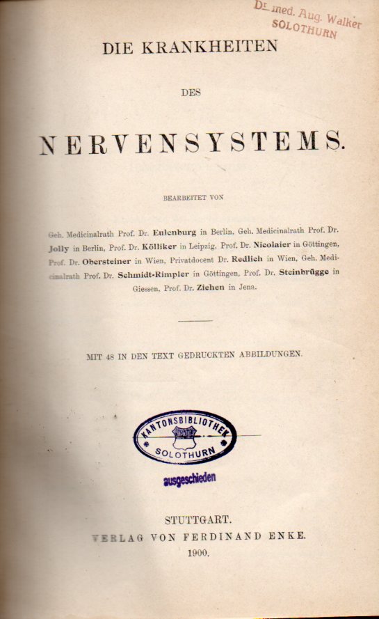 Ebstein,W.  Handbuch der Praktischen Medicin 