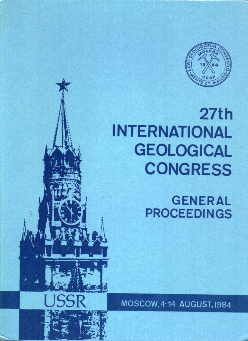 Kozlovsky  27th International Geological Congress.Moscow,1-14 August 1984 