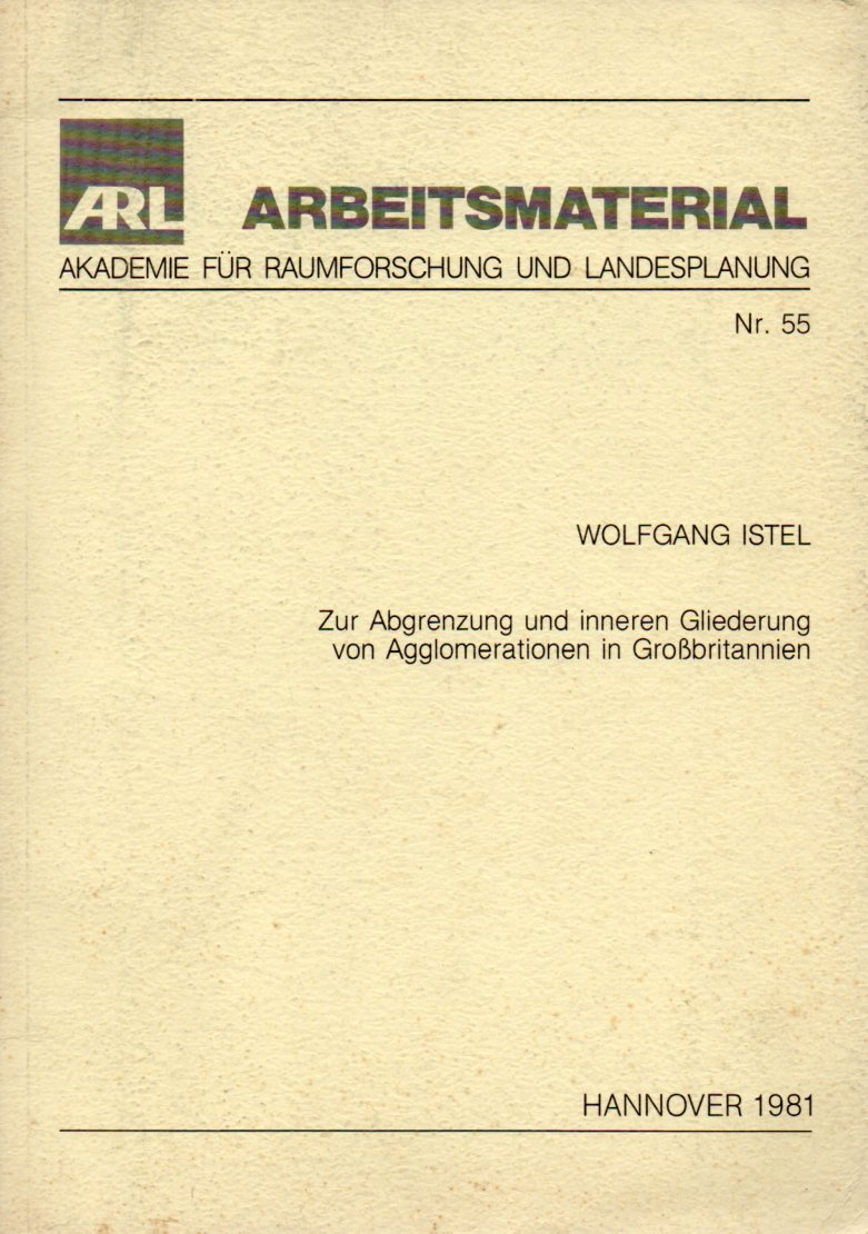 Istel,Wolfgang  Zur Abgrenzung und inneren Gliederung von Agglomerationen in 