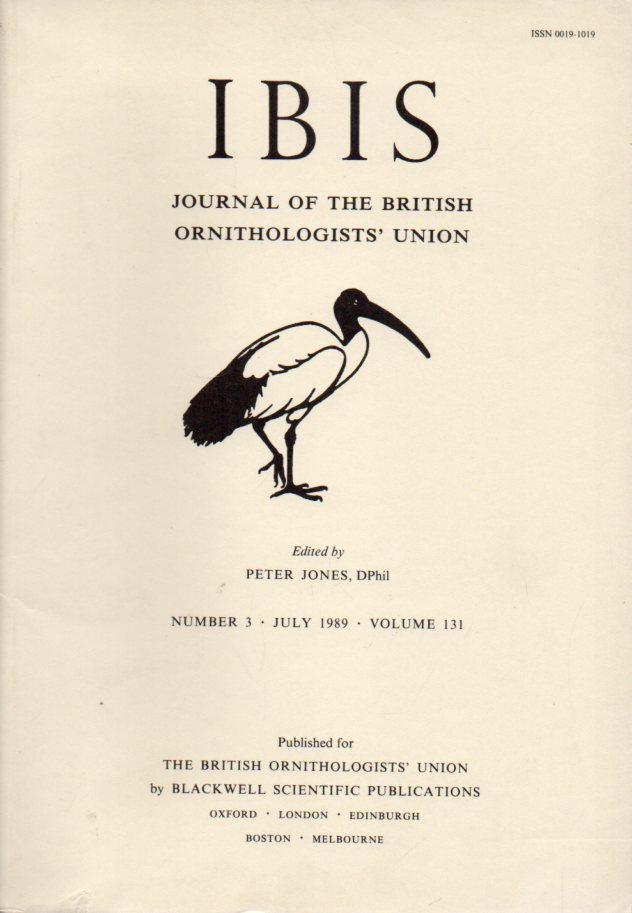 Ibis  Ibis Volume 131 Number 3 July 1989 