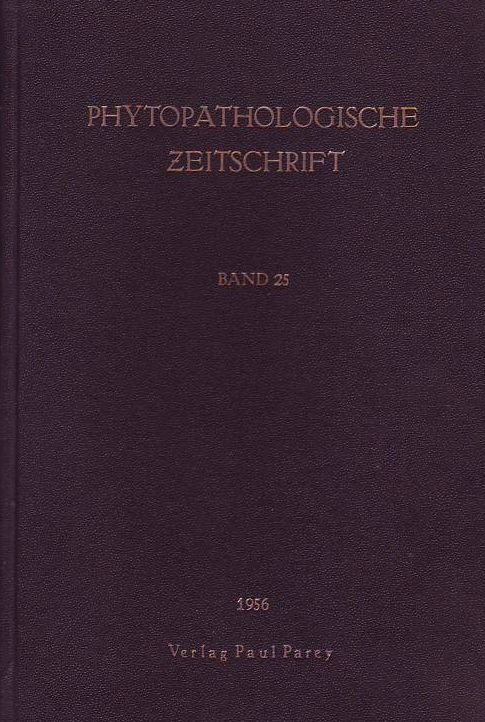 Phytopathologische Zeitschrift  Phytopathologische Zeitschrift Band 25 