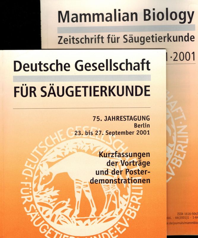Zeitschrift für Säugetierkunde  Zeitschrift für Säugetierkunde Volume 66 Jahr 2001 Heft 1 bis 5 