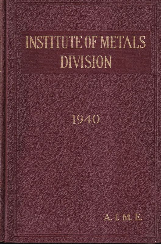 American Institute of Mining and Metallurgical  Transactions of the American Institute of Mining and Metallurgical 