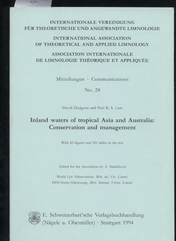 Dudgeon,David+Paul K.S.Lam  Inland waters of tropical Asia and Australia:Conservation and 