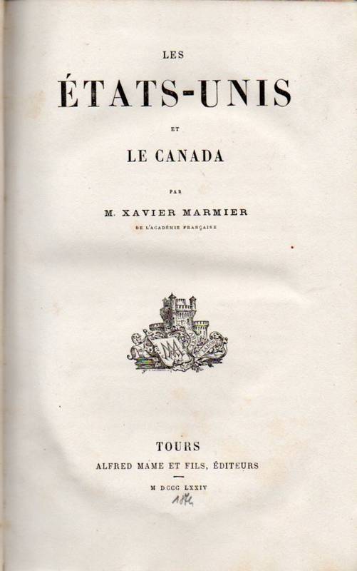 Marmier,M.Xavier  Les États-Unis et Le Canada 