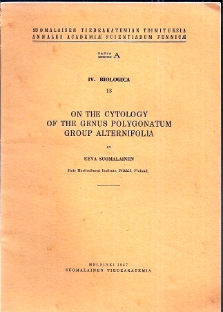 Suomalainen,Eeve  On the Cytology of the Genus Polygonatum Group Alternifolia 