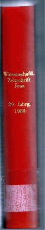 Friedrich-Schiller-Universität Jena  Wissenschaftliche Zeitschrift 29.Jahrgang 1980 