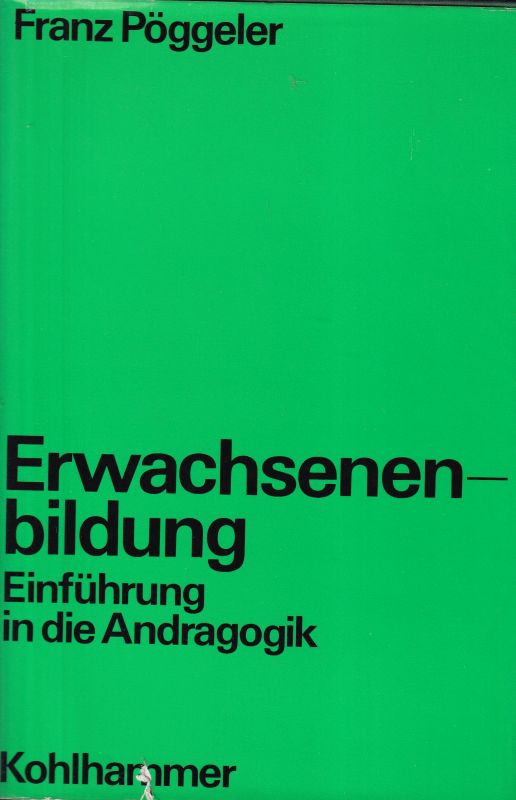 Pöggeler,Franz  Erwachsenenbildung 