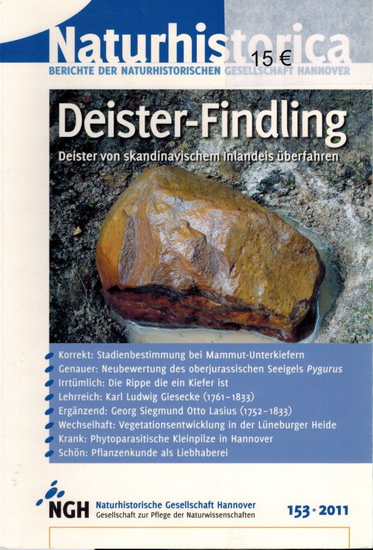 Naturhistorische Gesellschaft Hannover  Deister-Findlinge 