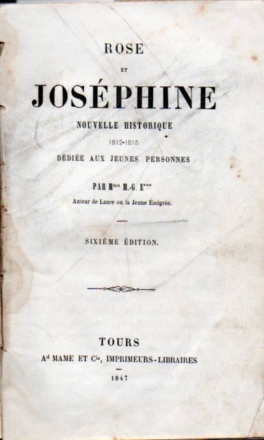 Laure de /Jeune Émigrée  Rose et Joséphine 