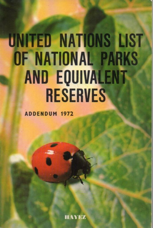 Harroy,Jean-Paul  Addendum-Corrigendum to the 2.Edition of the United Nations List 