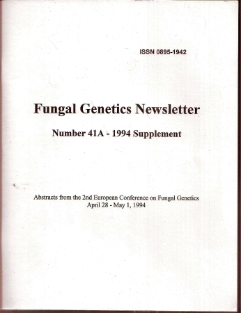 Fungal Genetics Stock Center  Fungal Genetics Newsletter Number 41A - 1994 Supplement 