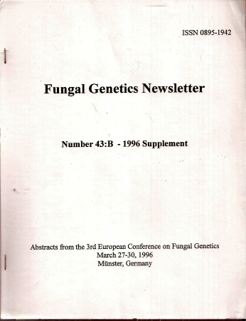 Fungal Genetics Stock Center  Fungal Genetics Newsletter Number 43B - 1996 Supplement 