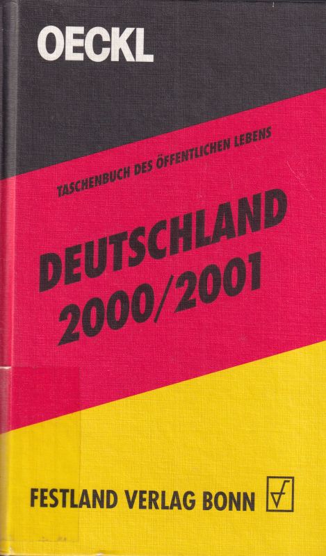 Oeckl,Albert (Hrsg.)  Taschenbuch des Öffentlichen Lebens Deutschland 2000/2001 