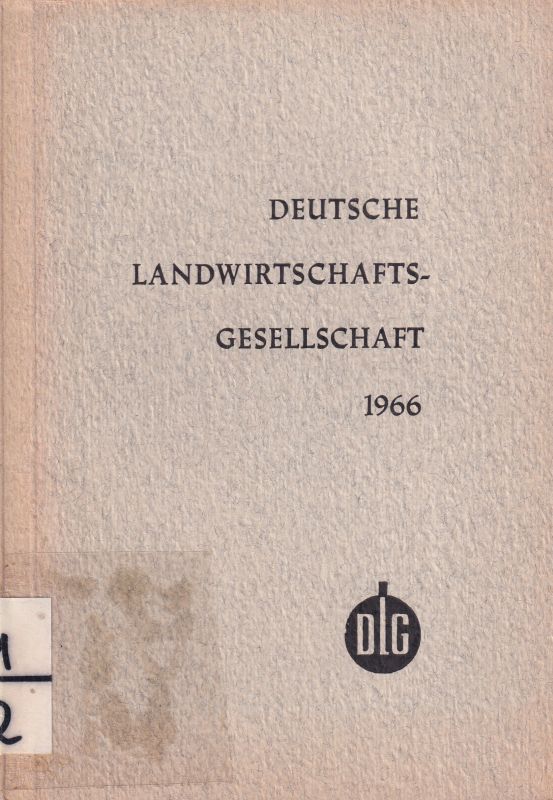 Lorberg  Deutsche Landwirtschaftsgesellschaft 1966 
