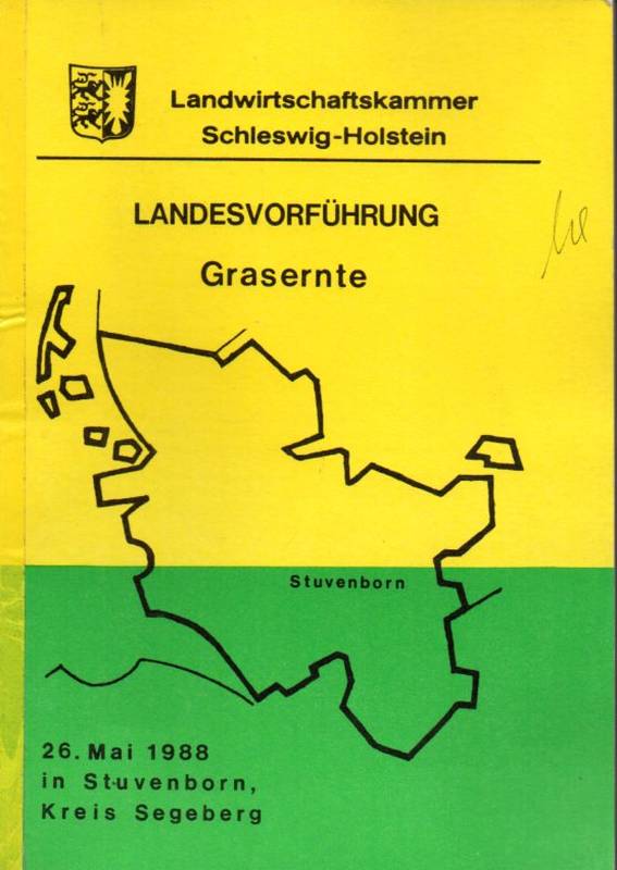 Petersen,Hans-August  Landesvorführung Grasernte 26.Mai 1988 in Stuvenborn, Kreis Segeberg 
