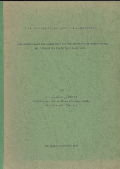 Lamping,Heinrich  Der Kreissitz in neuen Landkreisen 