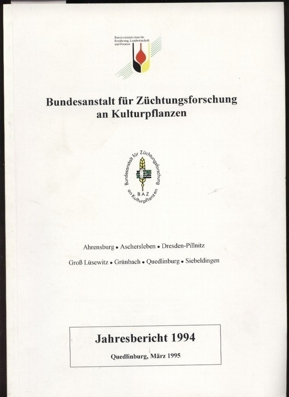 Bundesanstalt für Züchtungsforschung  Jahresbericht 1994 