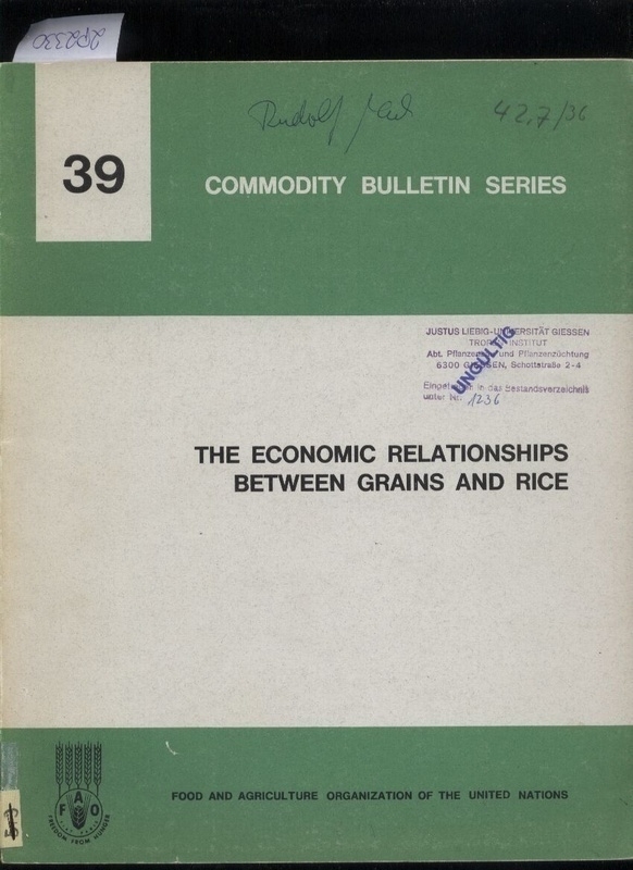 FAO  The Economic Relationships between Grains and Rice 