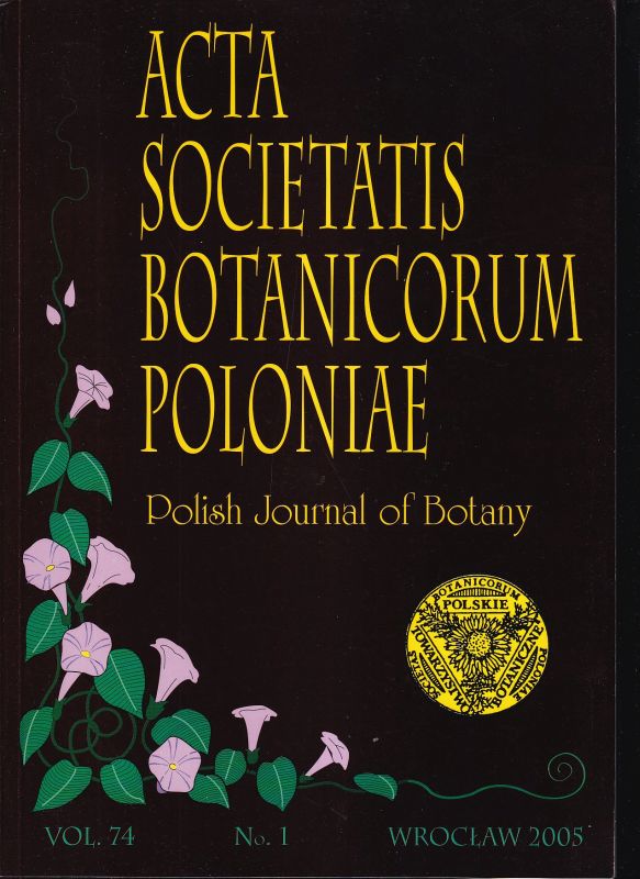 Acta Societatis Botanicorum Poloniae  Volume 74.Hefte Nr. 1.2005 (1 Heft) 