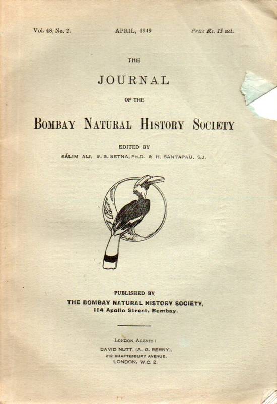 Journal of the Bombay Natural History Society  April 1949.Vol.48.No.2 