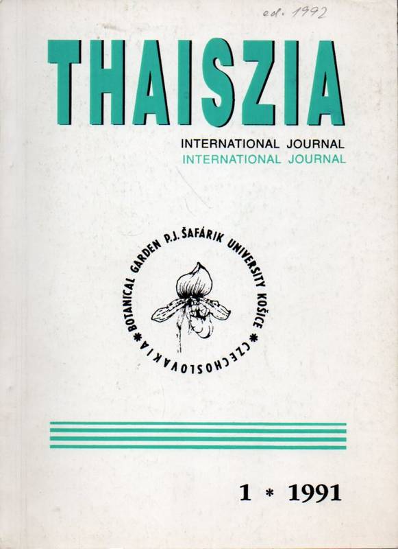 Thaiszia  Internationales Journal.Vol.1.December 1991 