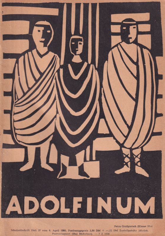 Adolfinum Bückeburg  Adolfinum Schulzeitschrift Heft 37 vom 6.April 1960 