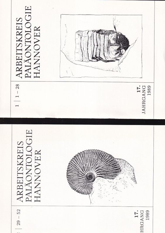 Arbeitskreis Paläontologie Hannover  Arbeitskreis Paläontologie Hannover 17.Jahrgang 1989 Heft 1 bis 6 