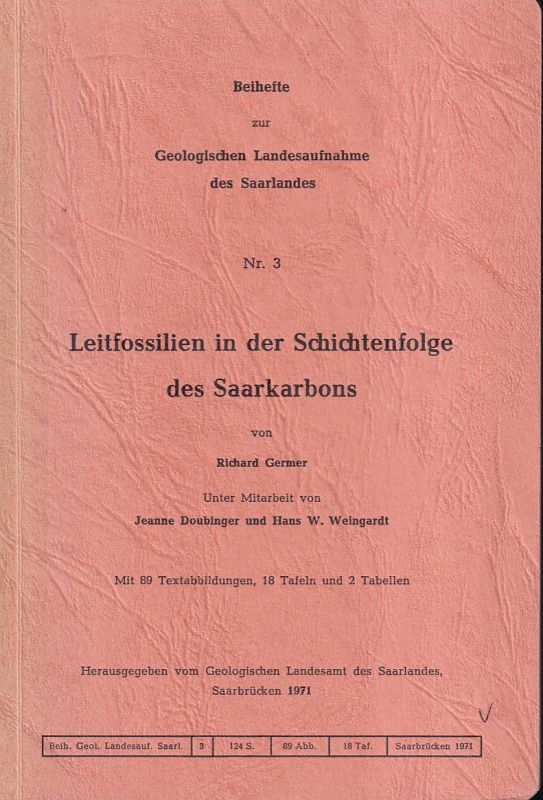 Germer,Richard  Leitfossilien in der Schichtenfolge des Saarkarbons 