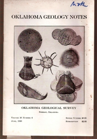Oklahoma Geological Survey  Oklahoma Geology Notes Volume 20,Number 6,June 1960 