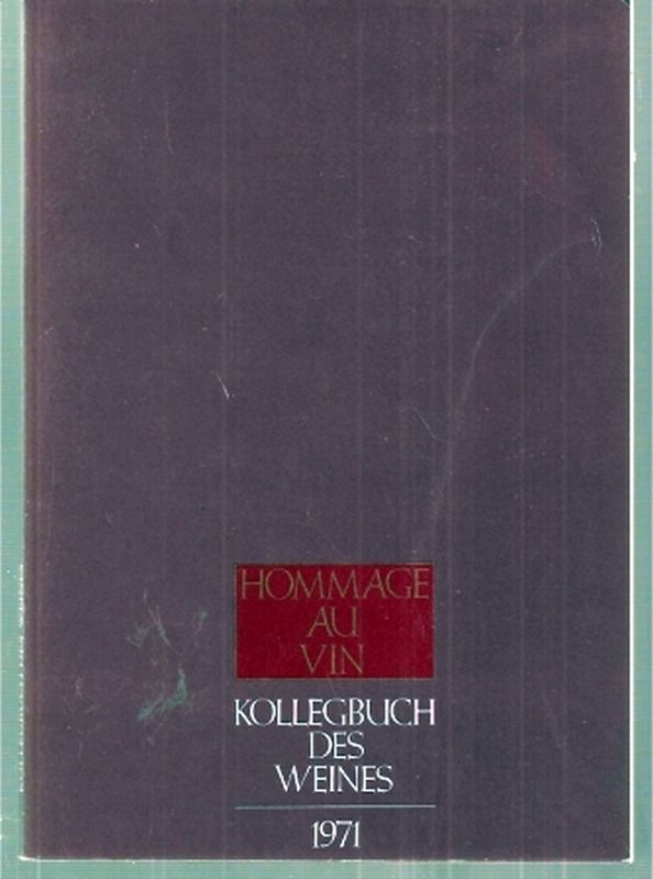 Bremer Weinkolleg  Kollegbuch des Weines Ausgabe 1971 