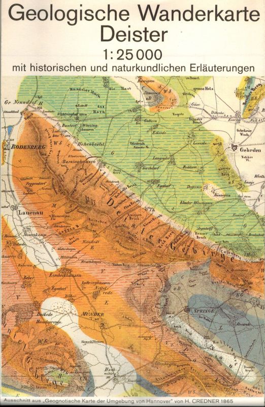 Niedersächsisches Landesamt für Bodenforschung  Geologische Wanderkarte 1:100 000 Deister 