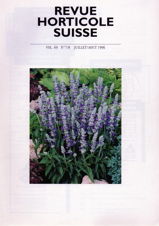 Revue Horticole Suisse  Revue Horticole Suisse Volume 69, No. 7 /8 Jahr 1996 