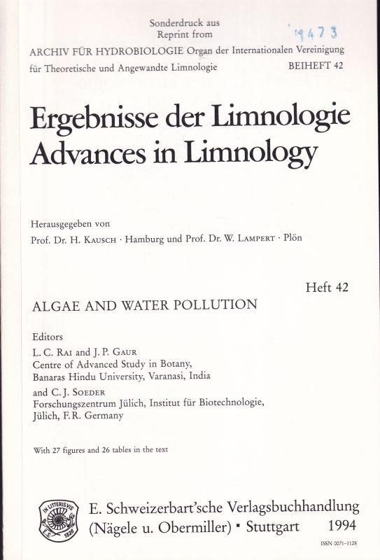 Heckmann,Charles W.  Pesticide Chemistry and Toxicity to Algae 