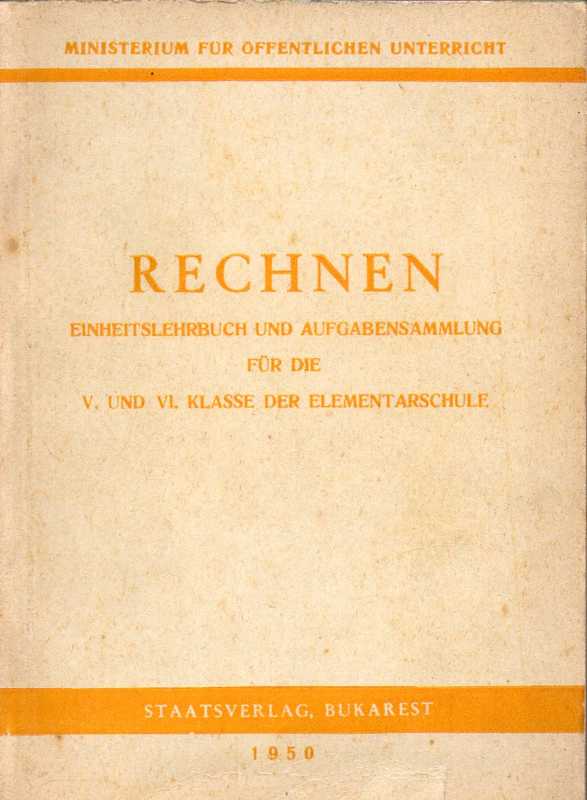 Ministerium für öffentlichen Unterricht (Hsg.)  Rechnen 