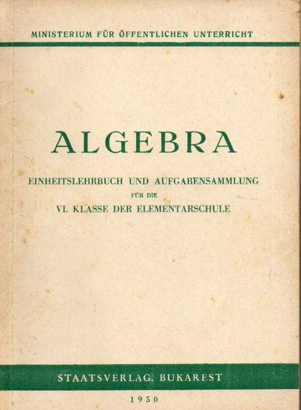 Ministerium für öffentlichen Unterricht (Hsg.)  Algebra 