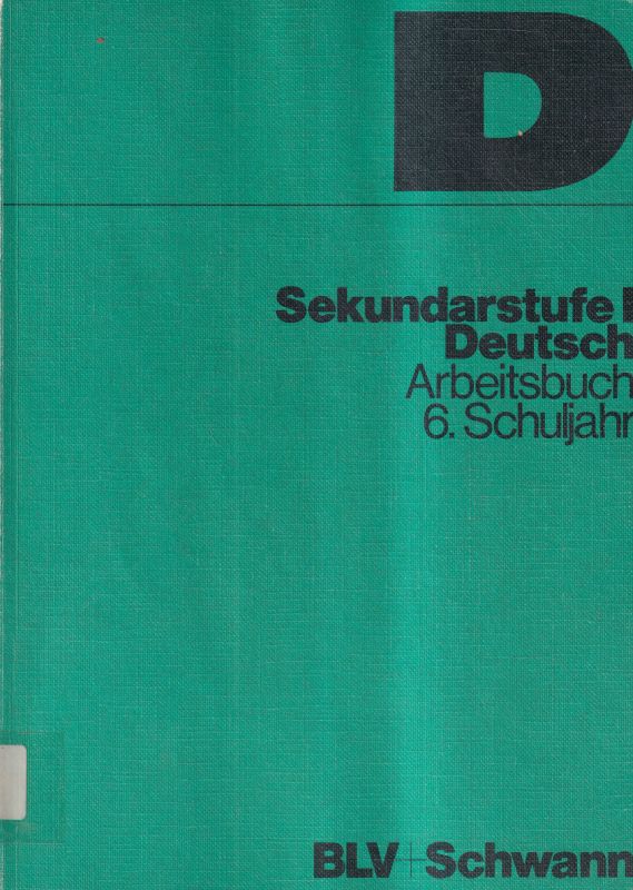 Braun,P.+W.Kluge+H.Riemenschneider  Sekundarstrufe 1 Deutsch 
