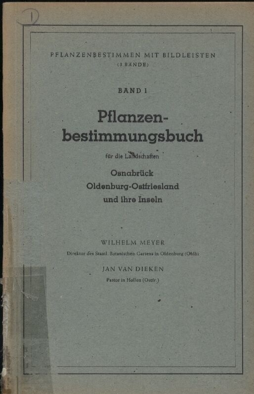 Meyer,Wilhelm  Pflanzenbestimmungsbuch für die Landschaften 