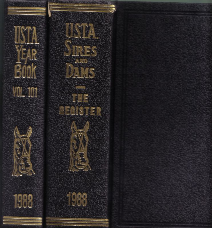 U.S.T.A.Sires and Dams  Annual Year Book Trotting Register for 1988 Volume 101, Part 1 und 2 