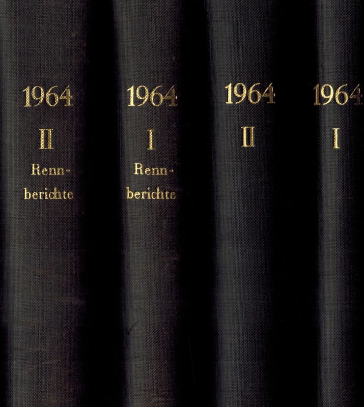 Direktorium für Taber-Zucht und -Rennen e.V.  Trabrenn-Kalender für Deutschland 78.Jahrgang 1964 Band I und II 