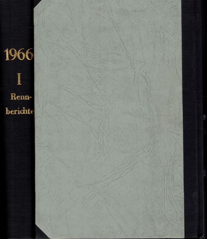 Direktorium für Taber-Zucht und -Rennen e.V.  Rennberichte 80. Jahrgang 1966 Band I und II 