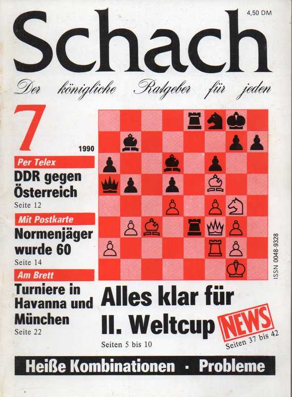 Schach  1990.Heft 7 