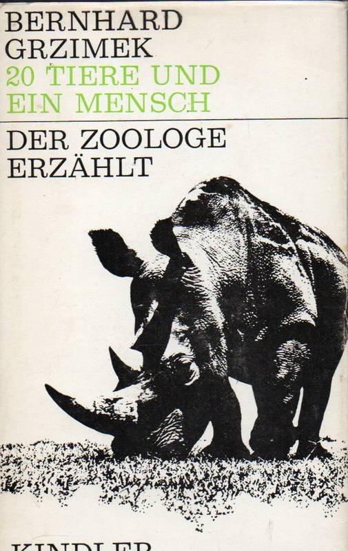 Grzimek,Bernhard  20 Tiere und ein Mensch 