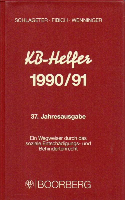 KB-Helfer  1990/91 37. Jahresausgabe 