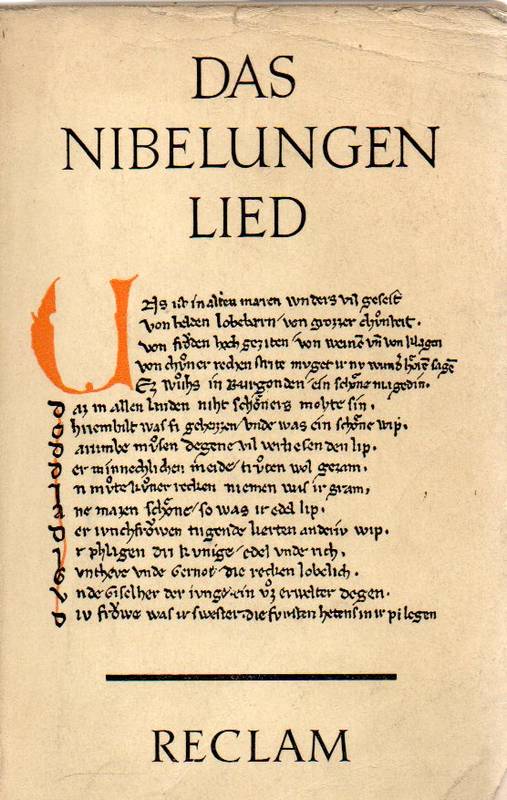 Genzmer,Felix  Das Nibelungenlied 