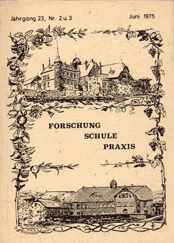 Landes-Lehr-und Forschungsanstalt für Wein-und  Gartenbau.Jahresbericht 1974 und Forschung-Schule-Praxis.Jg.23.1975 