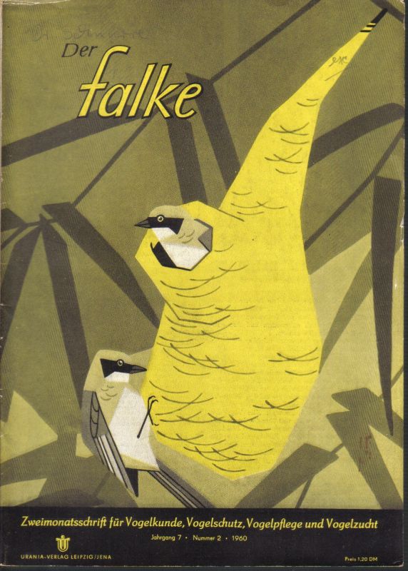 Der Falke  Der Falke 7.Jahrgang 1960 Nr.2 bis 6 (Heft 1 fehlt) 5 Hefte 