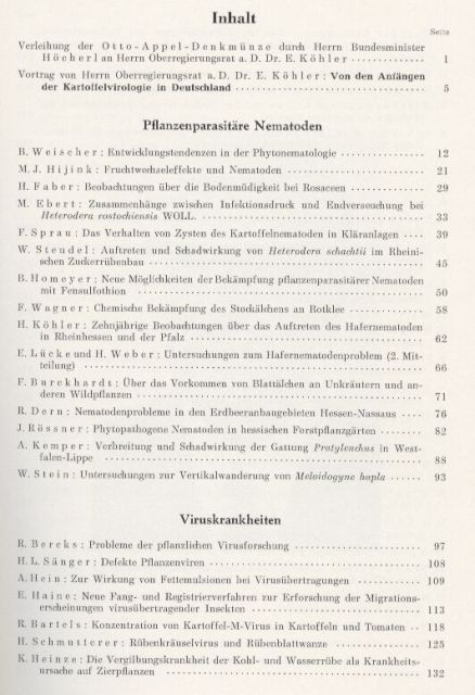 Biologische Bundesanstalt f.Land-und Forstwirtsch.  36.Deutsche Pflanzenschutztagung der Biologischen Bundesanstalt 