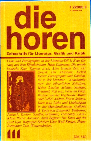 die horen  die horen 23.Jahrgang 1978 Band 3 und 4, Ausgabe 111 und 112 